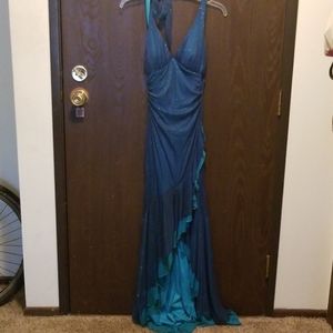 City Triangles Blue/Teal Dress